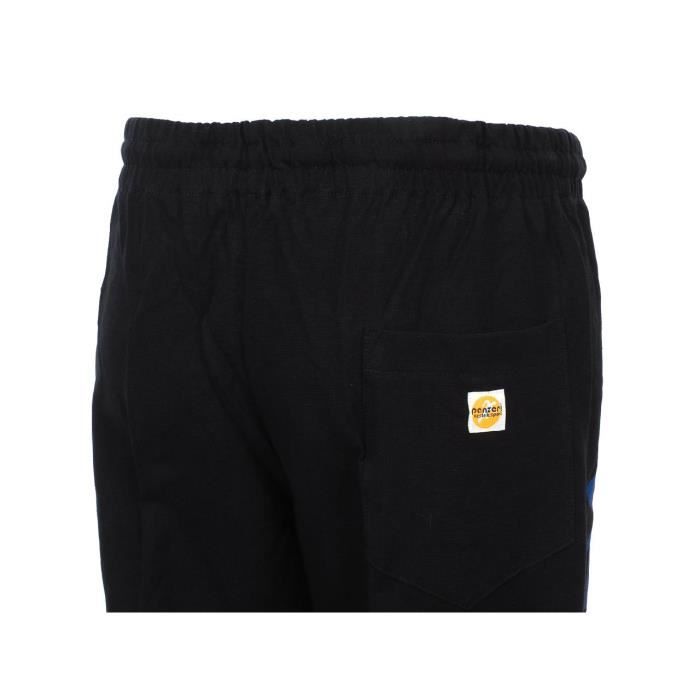 Pantalon de survêtement PANZERI - Uni h noir/agt jerseypant - Noir - 100%  Coton - Homme - Multisport