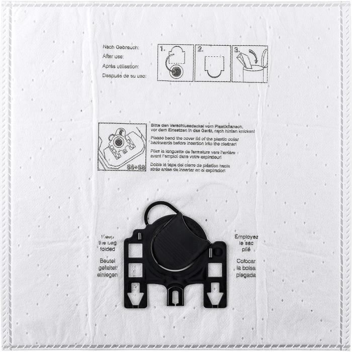 Lot De 10 Sacs D'aspirateur Compatibles Miele Vital Tropic (Typ FJM, GN) - Marque Staubbeutel24