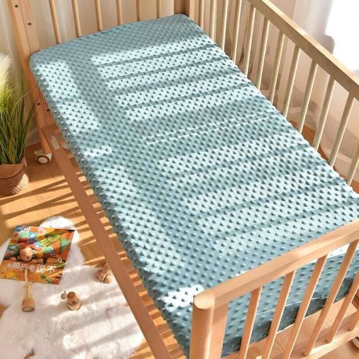 CO23309-MATELAS BEBE.Drap housse de lit en coton doux pour bébé