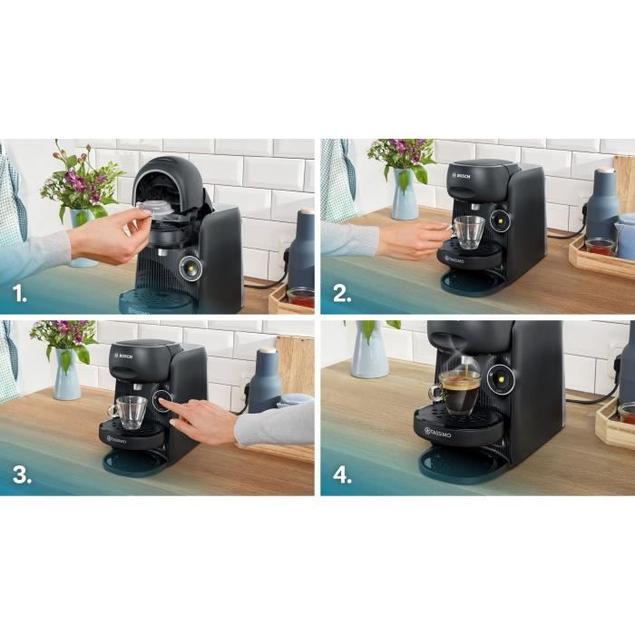 Machine a café multi-boissons BOSCH - TASSIMO T16 Finesse - Bleu