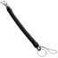 Luntus Mousqueton Noir Ressort Bobine Cordon Extensible Sangle Porte-cles Corde Porte-cles