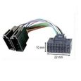 Cable adaptateur ISO autoradio JVC KD-R601 KD-R611 KD-R612 KD-R621 KD-R631 KD-R641-0