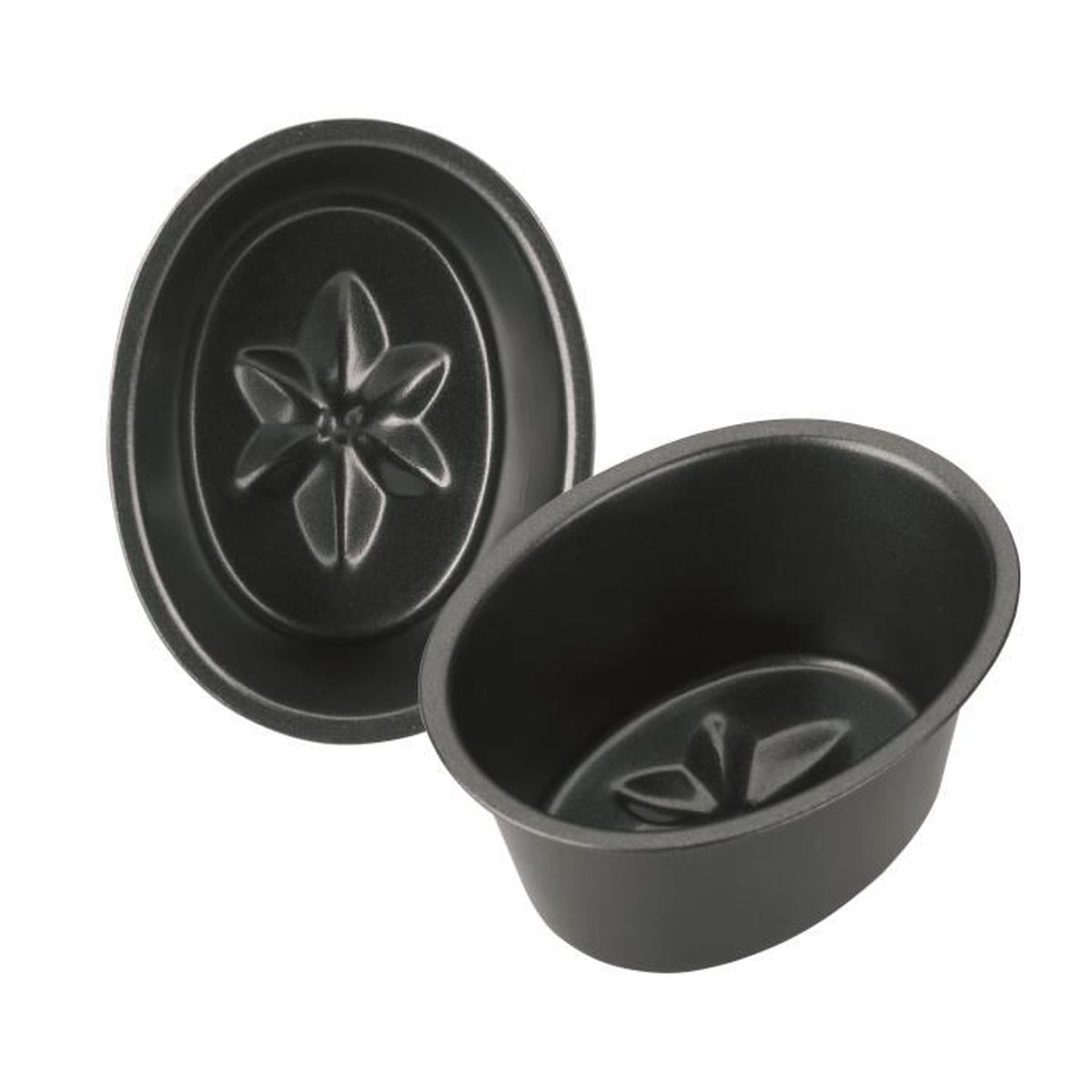 4 Moules Crème Caramel Moka Ibili 8cm - Acier Antiadhésif Four Et Lave-vaisselle