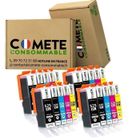525XL 526XL - Pack de 20 Cartouches d'encre compatibles CANON PGI-525 CLI-526 - COMETE CONSOMMABLE