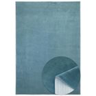 TESSO LIVING Tapis Relax Souple - Super Doux - Antidérapant - Lavable à 30° C - Effet Velours - Salon Chambre - Bleu - 120x160 cm
