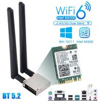Wifi go ax200 - Fenvi Ax3000rgb Wi-fi 6 Pcie Carte Wifi Pc De Bureau De Jeu Pour Bluetooth5.2 Bi-bande 802.11
