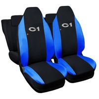 Lupex Shop Housses de siège auto compatibles pour C1 Noir Blue Clair