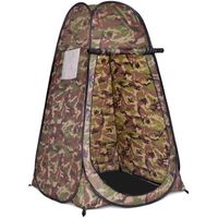 COSTWAY Tente de Douche Camping Portable Pop-up 120 x 120 x 190 CM Cabinet de Changement en Polyester pour Randonnée Camouflage