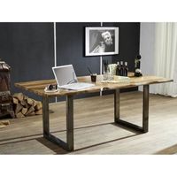 Table à manger 180x90cm – Bois massif de palissandre laqué (Noble Unique) - SYDNEY #0302
