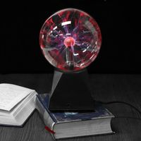 6'' Magique Lampe Boule à Plasma Détecteur Tactile Lumière Décor Jouet Cadeau