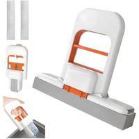 Mini Balai Éponge à Essorer - Pour Comptoir, Salle De Bain, Petites Surfaces - Pliable, Avec Têtes De Rechange