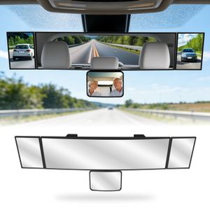 Rétroviseur Arrière Moto Angle Mort 180° - Vision Panoramique Universelle Pour Guidon