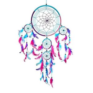 30cm x 9cm Turquoise Blanc Lilas multicolore Dreamcatcher Capteur de r/êves Am/érindien