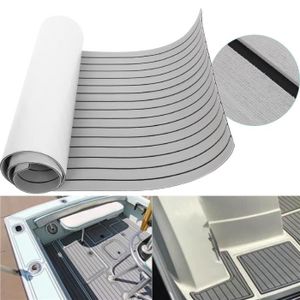 Tapis De Pont En Mousse EVA Antidérapant 240x90 Cm - Style Teck, Pour Yacht, Bateau, Terrasse Marine