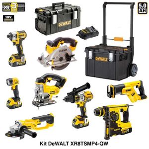 DHR243 + DTD148 + DGA504 + DHP480 + DJV182 + 3 x 5,0 Ah + DC18RC + Trolley Brushless MAKITA Kit MST5T3BL3 18V