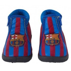 Grenat Pantoufles FC Barcelone Fan Licence Officielle Bleu