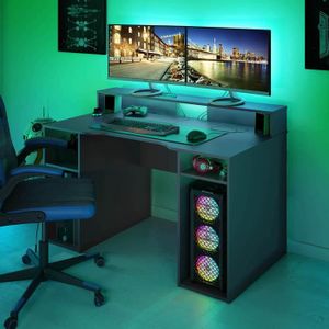 Bureau ordinateur Kron noir/Vert Set 5, Je commande !