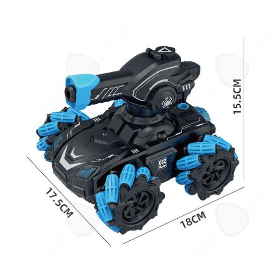 Lot 2 Chars De Combat RC 2.4GHz – Bataille Infrarouge éjectable, Points De Vie LED, Stations De Soin, Rechargeable – Cadeau Enfant 6-12 Ans