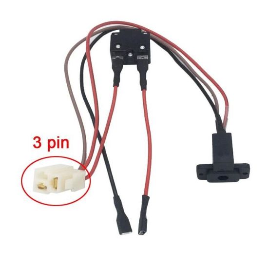 Micro-interrupteurs Coudés 3 Broches - Compatible Audi VW Opel - IP67 Étanche - Pour Serrure De Porte 1055 - Lot De 2 Pièces - 3