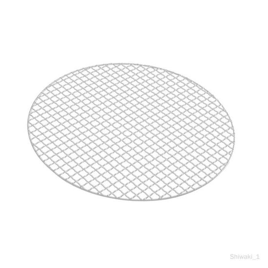 Boreal Craft Grille de Barbecue en Acier Inoxydable Ronde avec Pieds Autour du Poêle Cuisson Poterie Barbecue Grille Épaisse 20cm Portable Hibachi Intérieur