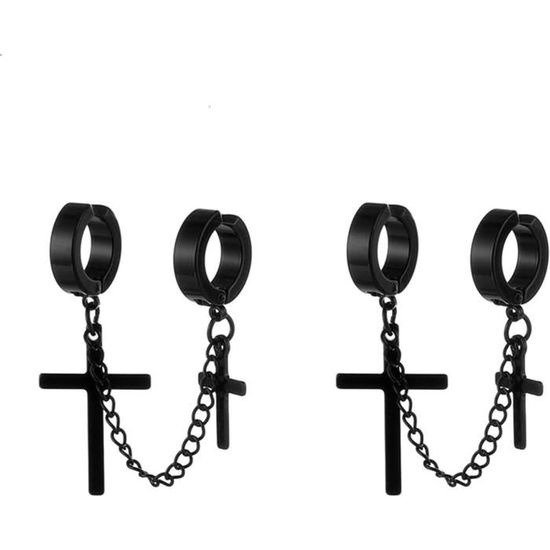 Boucles D'Oreilles Ear-Cuff Argent 925 - Zirconium Bleu - Modèle BO233-b - Neuf Avec étiquettes