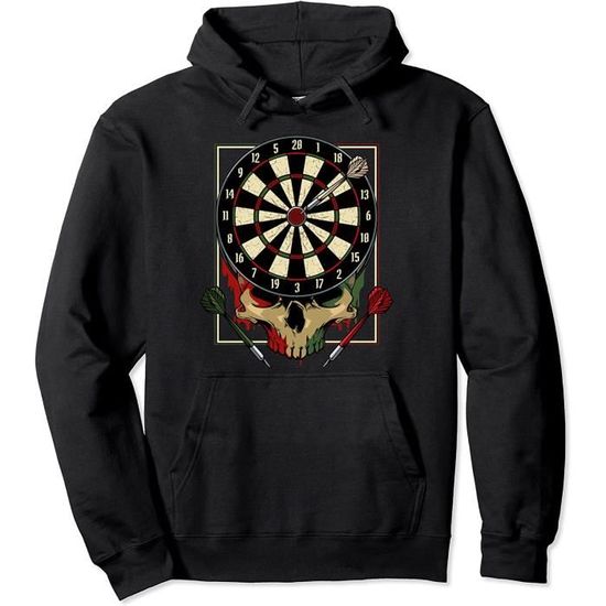 Sticker avec l'œuvre « Motif Dart Gothic, joueurs de fléchettes avec leur propre style » de l'artiste ChrUzDesigner
