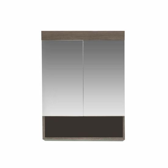 CHB Collection Armoire de toilette Bois grisé 58 / 75 / 18 Cdiscount