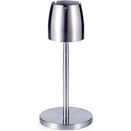 Cendrier Sur Pied Réglable En Hauteur - Acier Inoxydable, 34-65 Cm, Avec Couvercle, Intérieur/extérieur