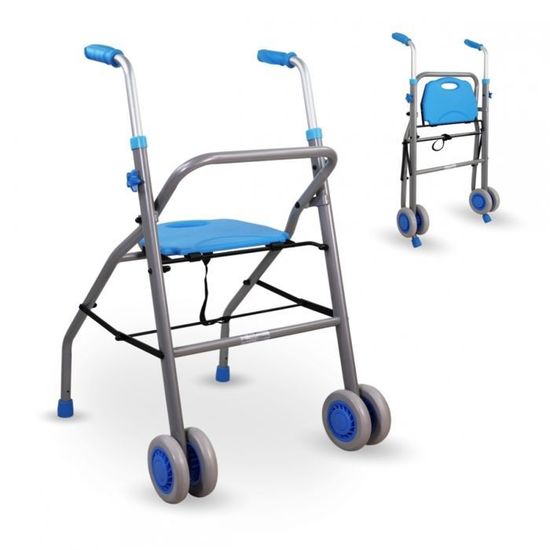 Déambulateur Pliable Mopedia Dyone 2.0 à 4 Roues - Neuf, Pour Seniors Et Handicapés, Garantie 2 Ans
