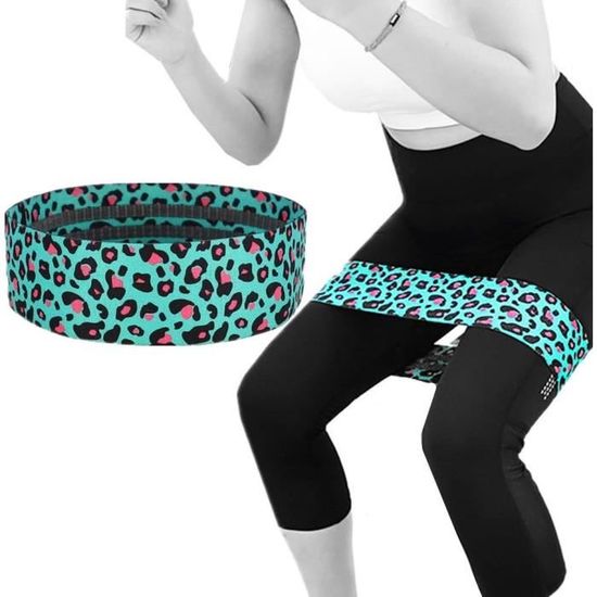 Bandes élastiques de fitness longues en tissu, idéales pour l'entraînement, le Pilates et le fitness