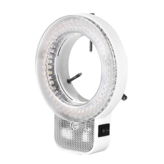 Accessoire Microscope Anneau LED 144 Lumières Pour Microscope - Éclairage Réglable 0-100% Source Lumière Microscope Stéréo