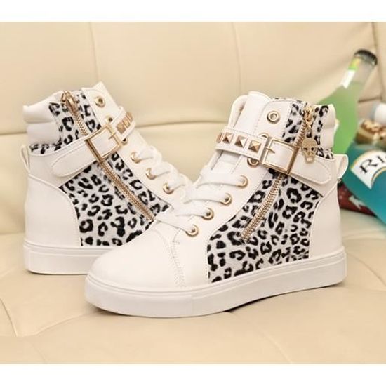 basket compensée leopard