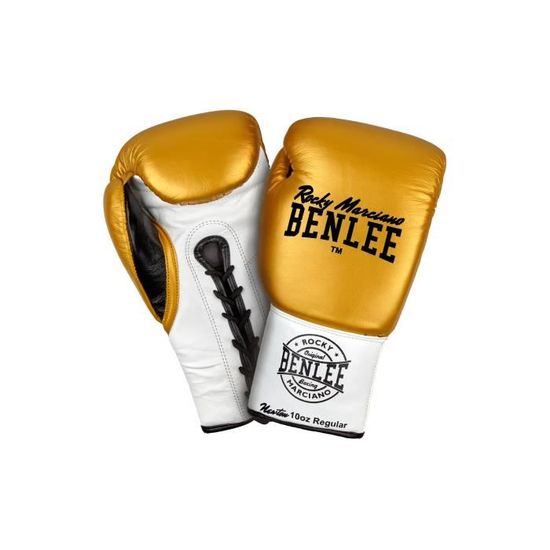 Gants De Boxe Benlee Metalshire - Cuir - Rembourrage Mousse Multicouche - Fermeture Velcro - 8