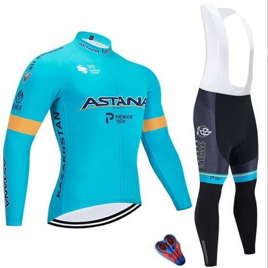 Maillot Cyclisme Homme Manches Longues – Rétro équipe – Séchage Rapide – Zip Intégral