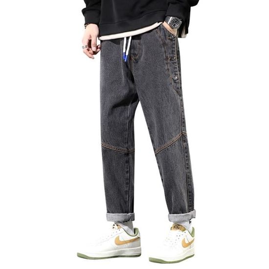 Jeans DNM Classic Fit Homme - Taille 38 - Longueur De Jambe 24" - Noir Délavé - Très Bon État Occasion
