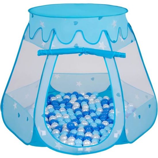 Acheter Selonis tente de jeu 105x90cm/100 balles château maison pop up balles en plastique pour enfants, gris:bleu bébé/puderrosa/perle Acheter Selonis tente de jeu 105x90cm/100 balles château maison pop up balles en plastique pour enfants, gris:bleu bébé/puderrosa/perle