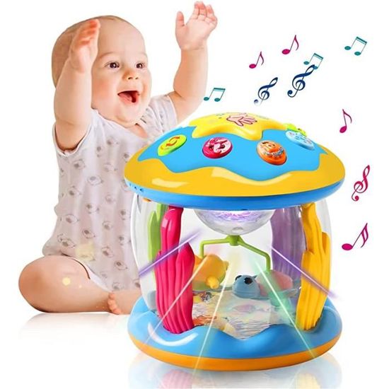 Jouets pour bébés Tablette pour bébé Jouets d'apprentissage Jouet éducatif  pour 6 12 18 mois Garçons et filles avec musique Lumière Chiffres ABC Jeux  de couleurs Jouets pour bébé 
