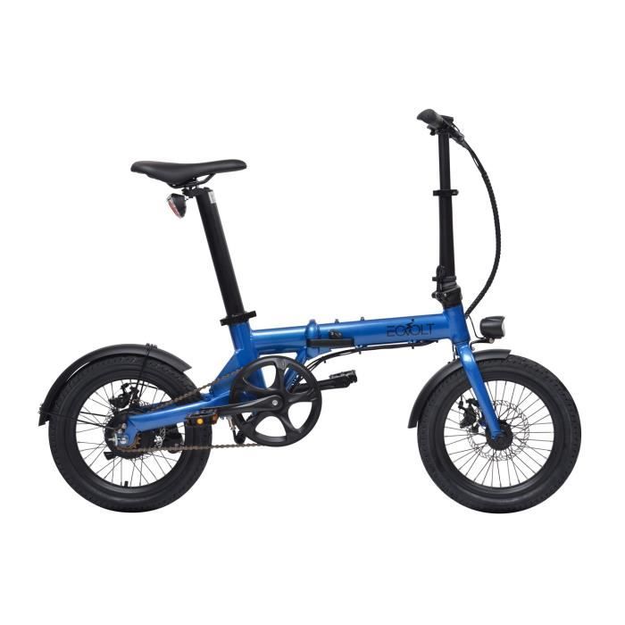 Vélo à assistance électrique City pliant 16- - Bleu