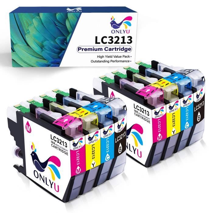 Cartuchos Go - Pack De 4 Recambios Compatibles Para Brother LC3211 (negro, Cian, Magenta, Amarillo) | 16 Tintas