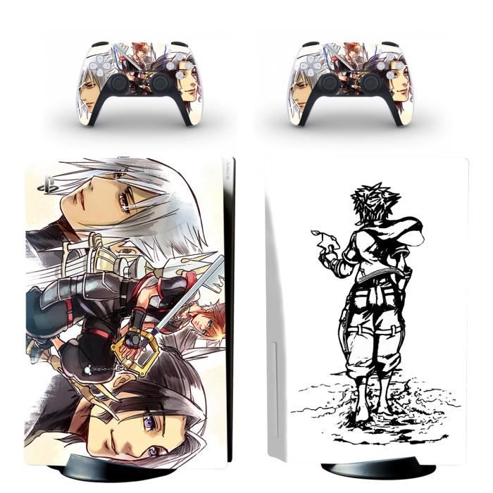 Kingdom Hearts PS5 Sticker Skin Peau d'autocollant de protection pour PS5 Playstation 5 Console et 2 contrôleurs 03