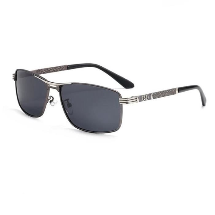 Lunettes de soleil polarisées pour hommes- Protection UV Classique Conduire des lunettes miroir conducteur