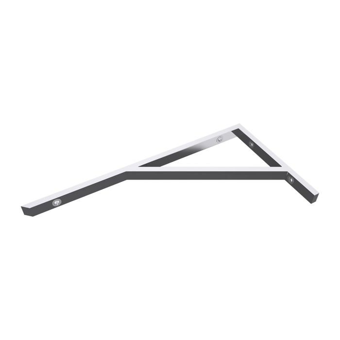 1 pièce équerre de fixation étagere murale console support Sogood WH02 en acier inoxydable chrome 45x25cm