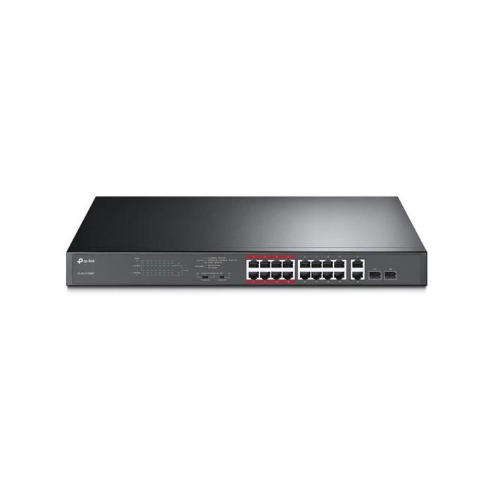 TP-LINK Commutateur Ethernet TL-SL1218MP 16 Ports - 2 Couches supportées - Modulaire - Paire torsadée