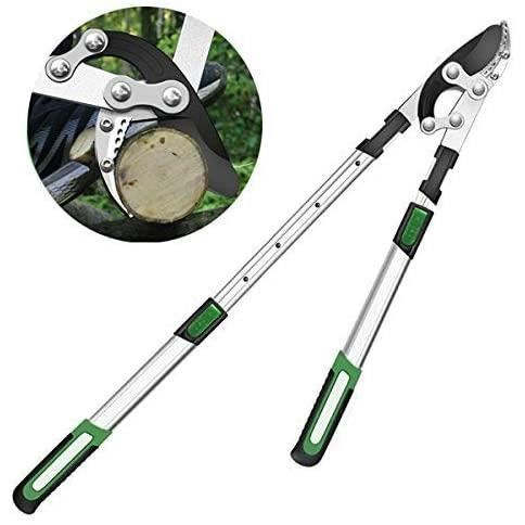 CISAILLE A GAZON eacutelescopique agrave Enclume Eacutelagueur Tranchant Sharp Cisailles Easy Cut Leacuteger Extensible Rapide 71699