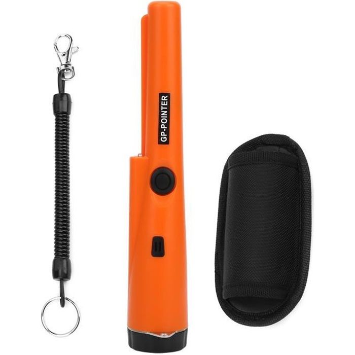 Détecteur de métaux portable Pinpointer Recherche d'or Utilisation sous-marine Étui étanche + Faux cuir