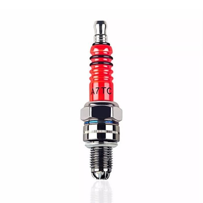 Bobines d'allumage,Étincelle PlugNew CR7HSA ATRTC haute Performance 3 électrode pour GY6 50cc 150cc Scooter moto 10mm bougie