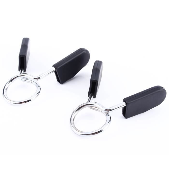 Pince haltère 2 Pcs Standard 25mm Barbell Haltère Serrure Pince Ressort Collier Clip Yoga Formation HB057 HB014