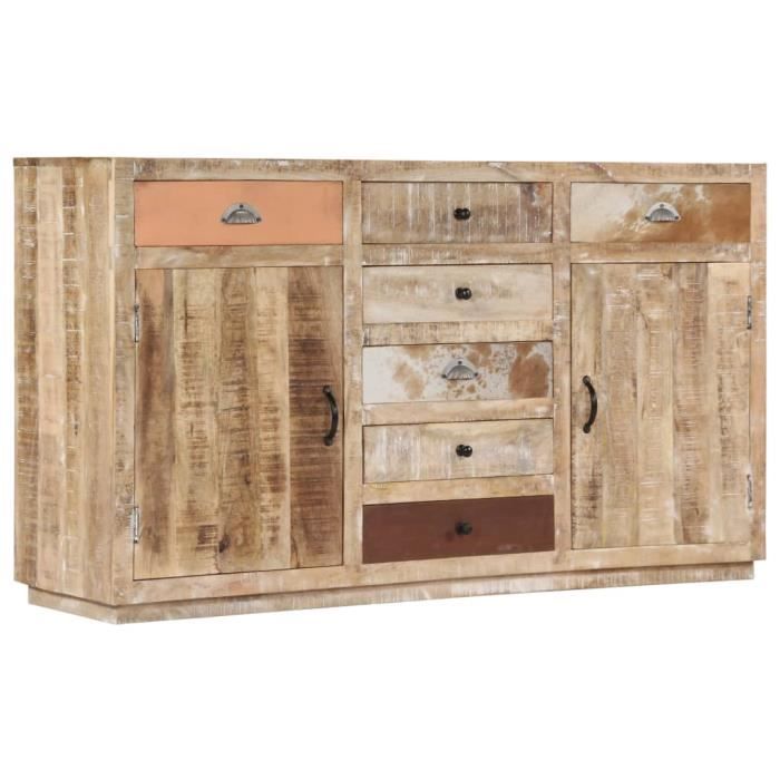Buffet 150 x 40 x 85 cm Bois de manguier massif HB055