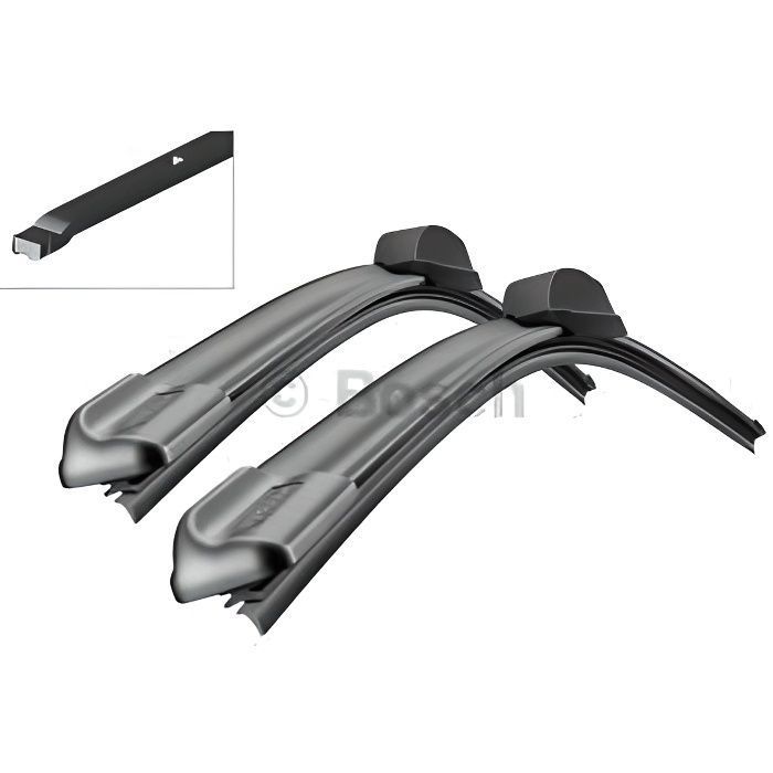 BOSCH - Jeu de Balais d'essuie-glace pour RENAULT TWINGO 2 à partir de 04/2007