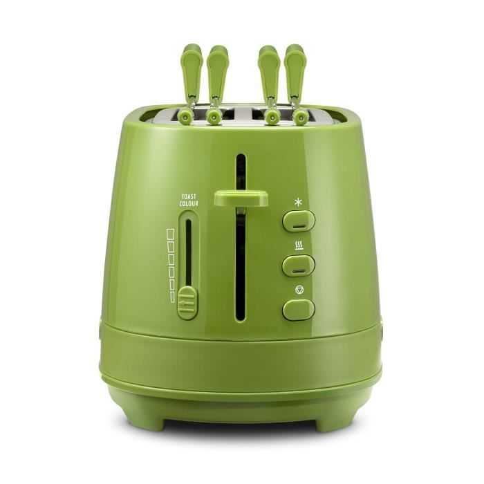 Dè Longhi CTLAP2203 Grille-pain avec pinces 550 W vert
